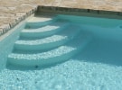 Realizzazione scaletta in muratura per piscine.